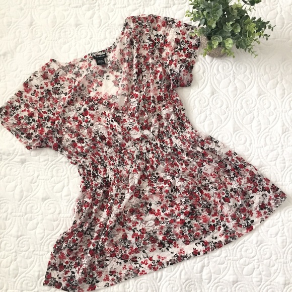 torrid Tops - Torrid Lace Babydoll Blouse Size 0